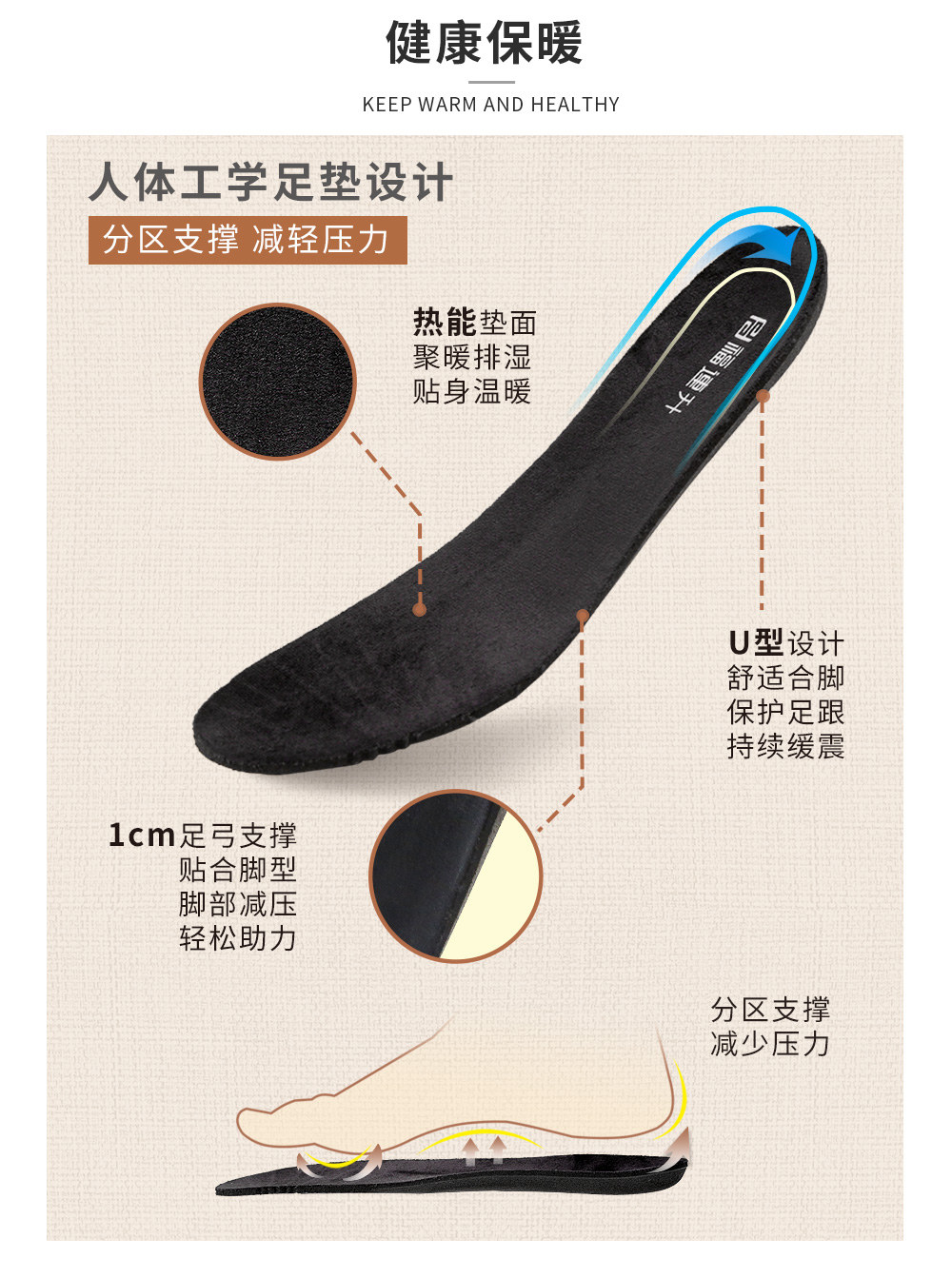 福连升休闲运动女鞋厚底增高保暖舒适鞋子(图5)